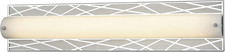 Polished Stainless LED Vanity Light in Matte Nickel Finish