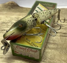 Creek Chub Jointed Pikie Minnow 2618 “Silver Flash” w/ Correct Box And Insert!