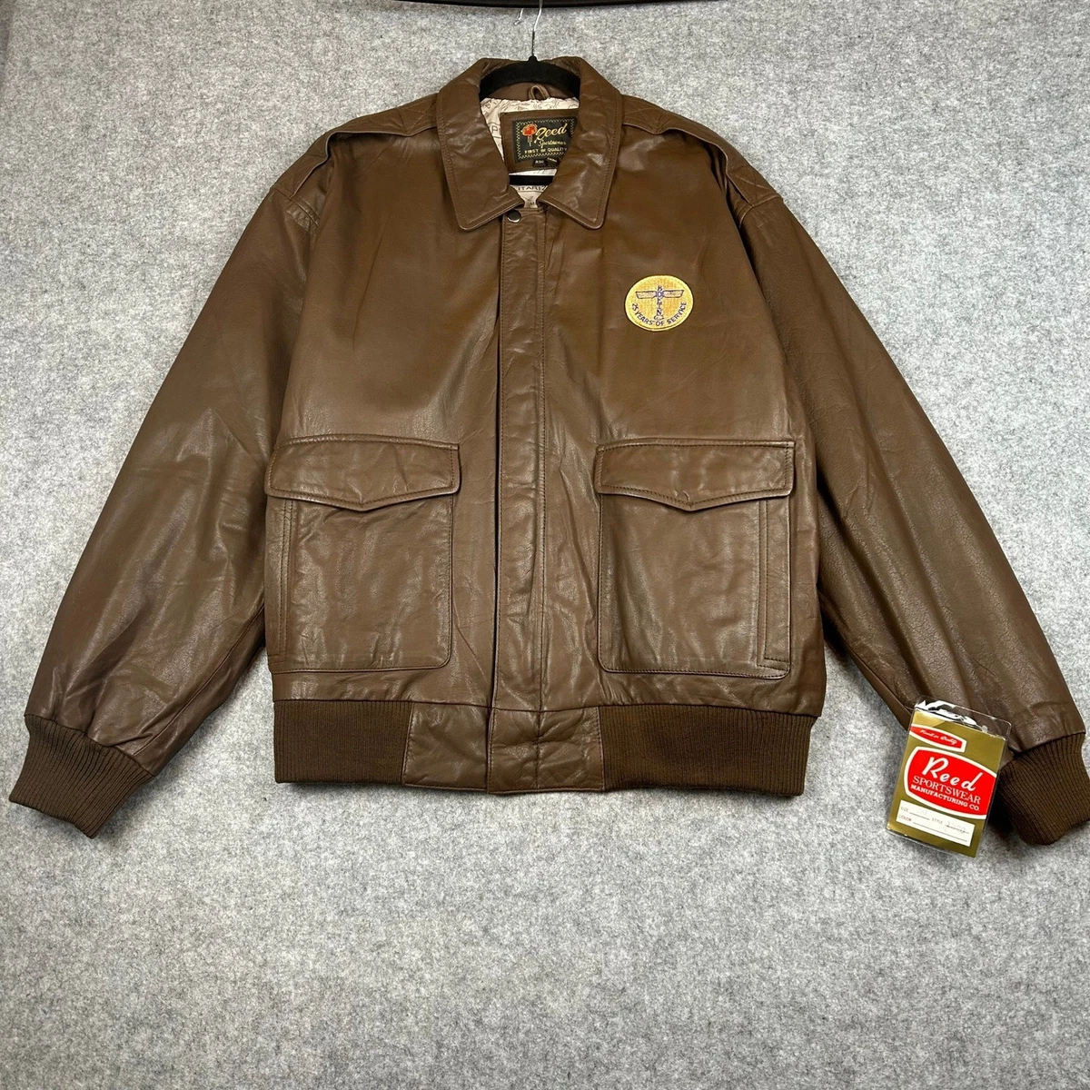 reed sportswear leather jacket products for sale | eBay