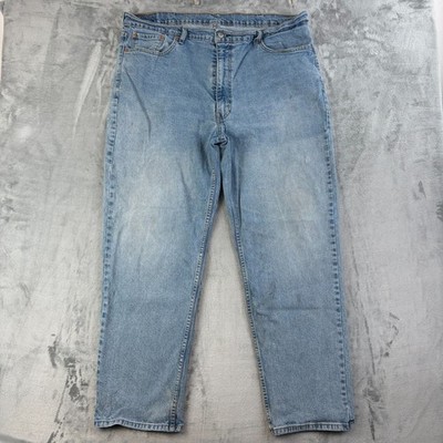 Levi s 550 Relaxed Fit Jeans W42 L32 Blue Vintage Tapered Denim