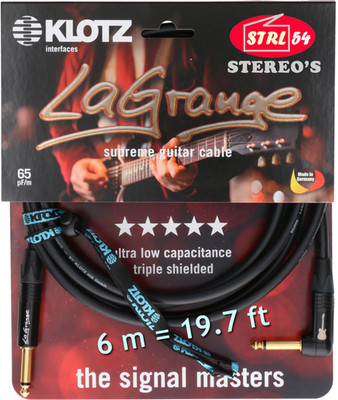 KLOTZ Lagrange Supreme Gitarre Kabel LA-GPR0600 6 M Jack Winkelförmig + gerader