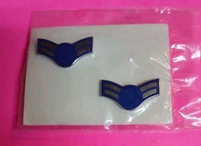 United States Air Force Airman First Class (E-3) (Old Logo) Lapel Pin Pair NIP