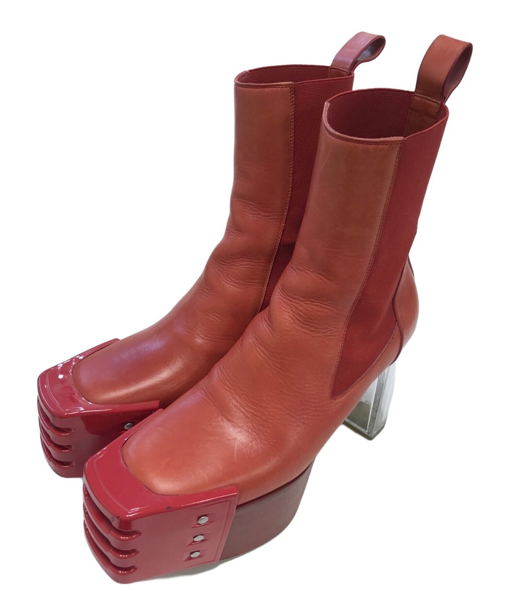 RICK OWENS Grill Kiss Boots/ Red/ Size 42 | eBay