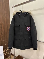 Super Discount Canada Goose Men's black down jacket free shipping size s-xxl