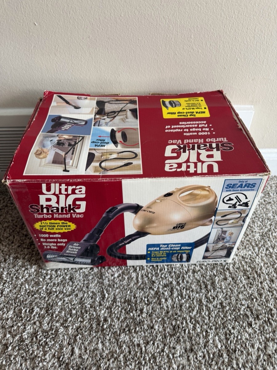 Turbo pro & 床快ワイパー 大掃除スペシャルBOX SHARK Turbo Hand Vacuum Ultra Big # HV166 Complete Set Euro Pro X