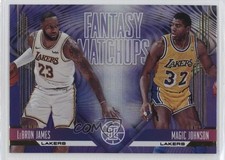 2019-20 Panini Illusions Fantasy Matchups Magic Johnson LeBron James #4 HOF 1o3y