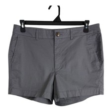 Old Navy Womens Shorts Adult Size 12 Everyday Gray Mid Rise Pockets Norm Core