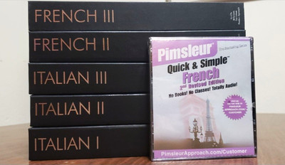 Pimsleur Gold Edition Language Learning Set   Italian I III & French II III