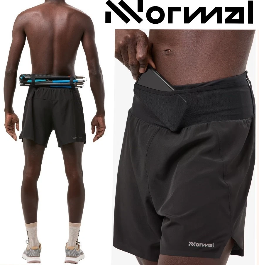 NNORMAL race short ultra trail running inner liner pole carry mesh pockets men M