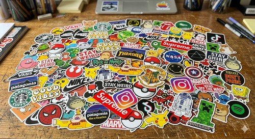 Random Sticker Decal  1 Piece Mystery Phone Laptop Etc. 