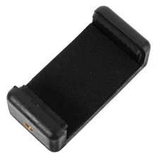 Smart Phone Clip Double Hole Mobile Phone Clip Tripod Adapter (Black)