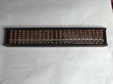Vintage Japanese Soroban Wooden Abacus with 23 Rods Math Tool Japan