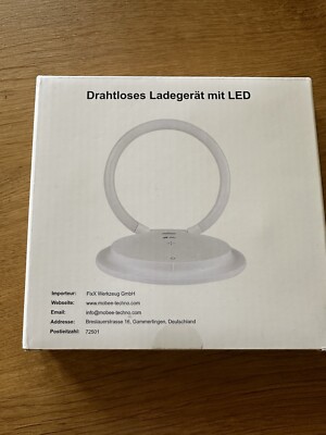 LED Tischlampe Von Mobee techno mit Wireless Charging 15W. UVP: 30 