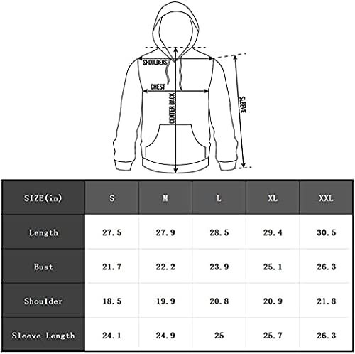 Shayia Men's Black Casual Novelty Sweatshirt Sweater Pullover Hoodie Size Large - Bild 5 von 5