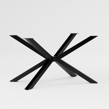 Tischbein Spider Esstisch Kreuzgestell Metall schwarz Tischkufen Möbelfuß Loft