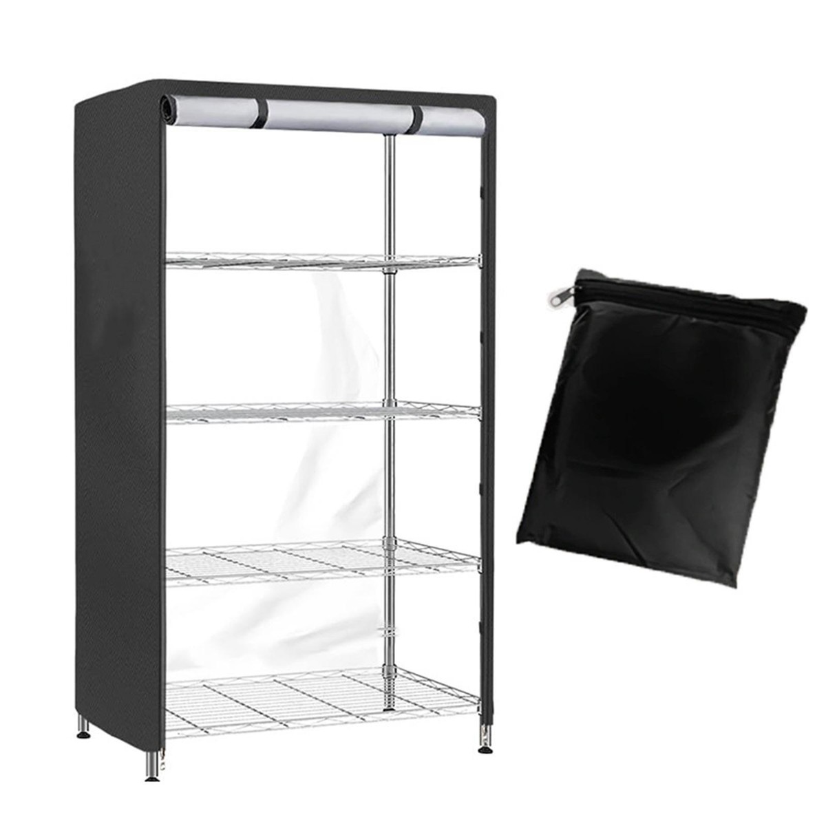 Wire Shelf Cover – 600D Waterproof Oxford Fabric, 36x14x72 Inch, Heavy Duty For Metal Racks
