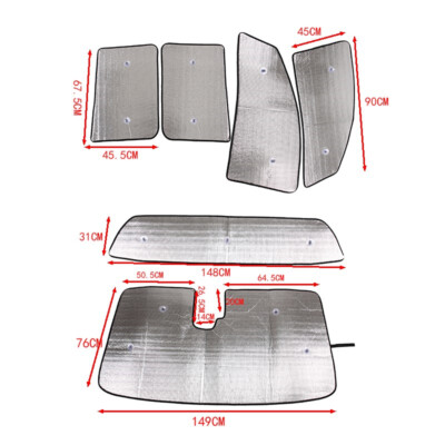 Car Full Window Sunshade Cover Shades Sun Visor For Nissan Titan 2020-2023