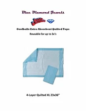 23x36" Extra Absorb 4-Ply Quilt Puppy Training Pads Reusable up to 3x's 35 Grams