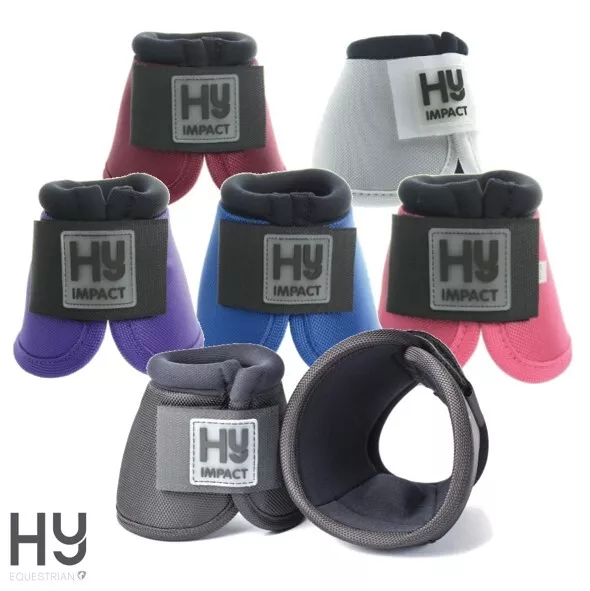 Pro Over Reach Boots by Hy Equestrian Anti Spin Heel Hard wearing and Tough