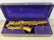 Buescher C Melody Saxophone True Tone Low Pitch circa 1923 with Original Case
