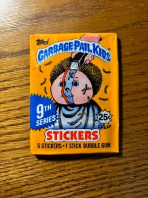 1987 TOPPS GARBAGE PAIL KIDS 9th Series STICKER Sealed PACK x1 error pack Canada