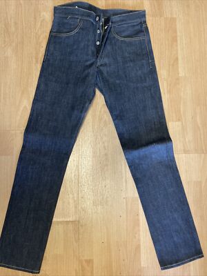 453 RRL Double RL Men's Jeans slim fit Raw Vintage Cone Denim Rigid size 32x32