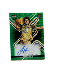 2022-23 Topps Finest Overtime Elite Green Refractor Jalen Lewis Auto 50/99