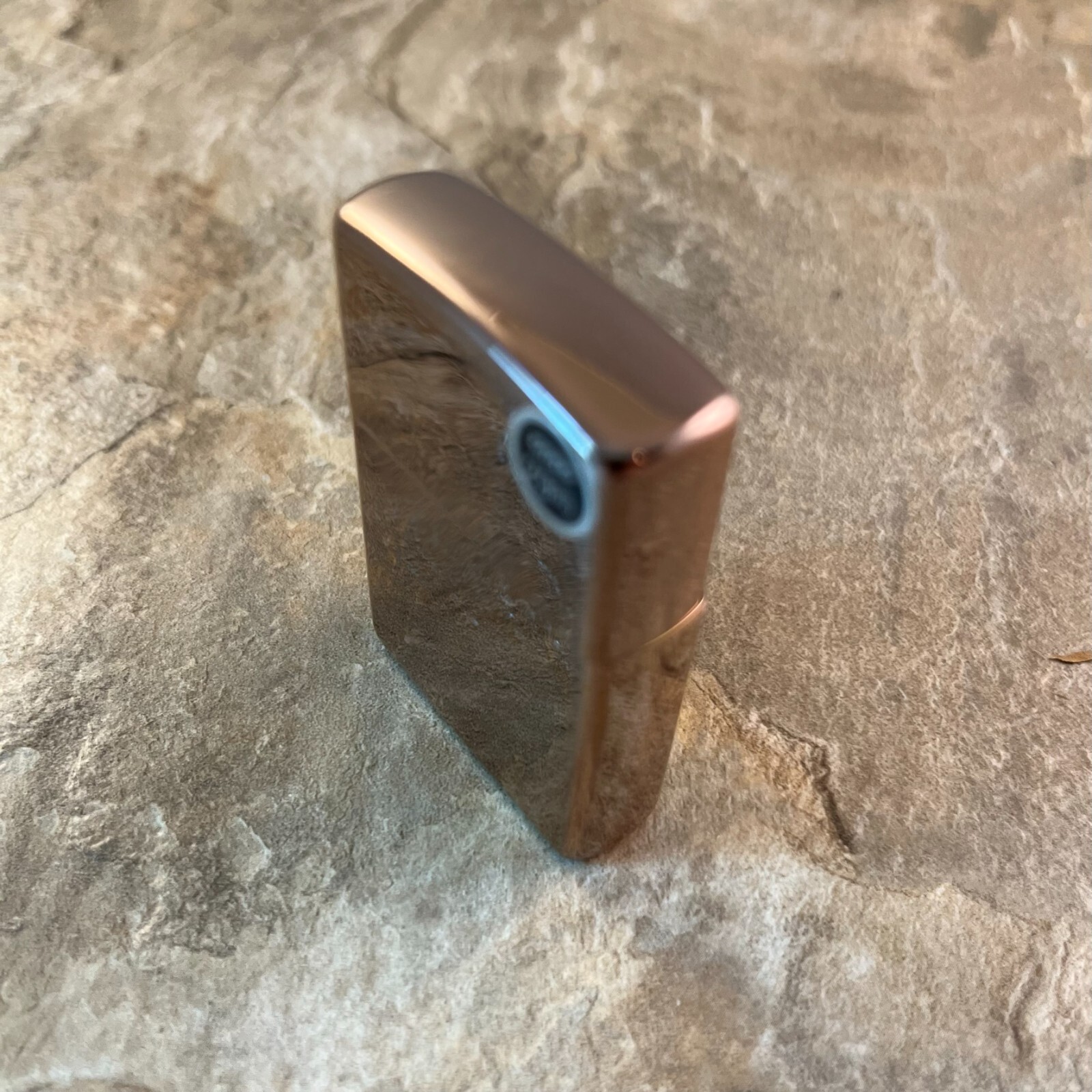 Genuine Zippo High Polish Rose Gold windproof Lighter CASE ONLY No Insert/Box