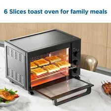 Mainstays XL Toaster Oven, 32L/ 6-Slice Family Size, Black, 1500W