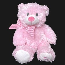 Beautifully Detailed MY FIRST TEDDY Pink Bear Lovey 12" Plush Stuffed Animal Toy