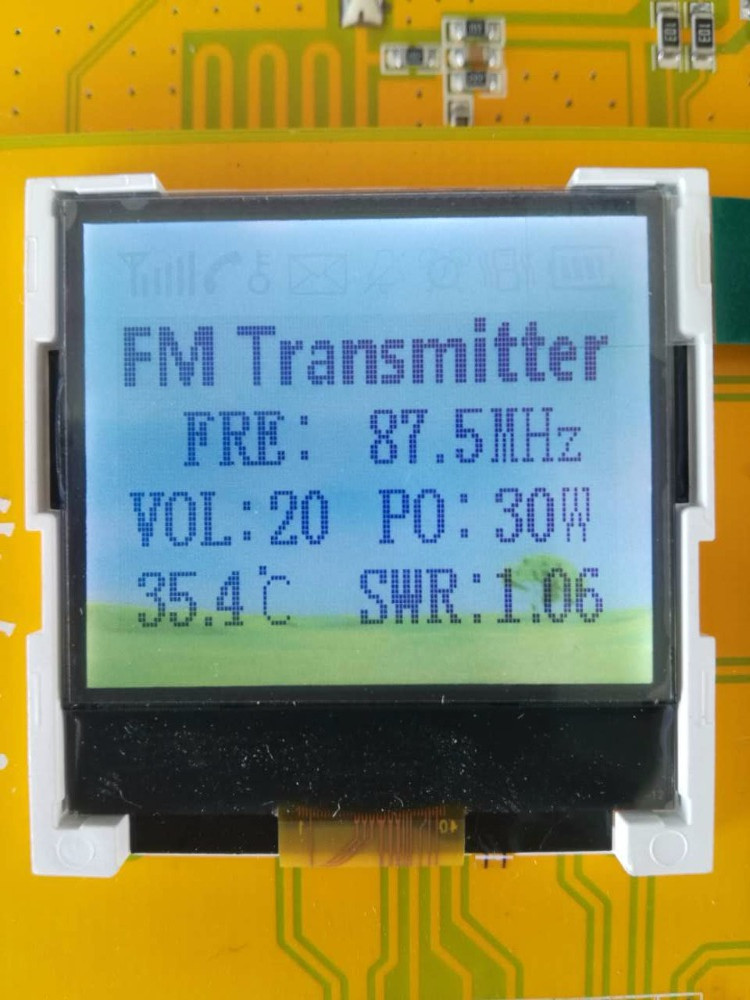 76M-108MHz 12V 30W FM Transmitter Digital LED fm transmitter Radio