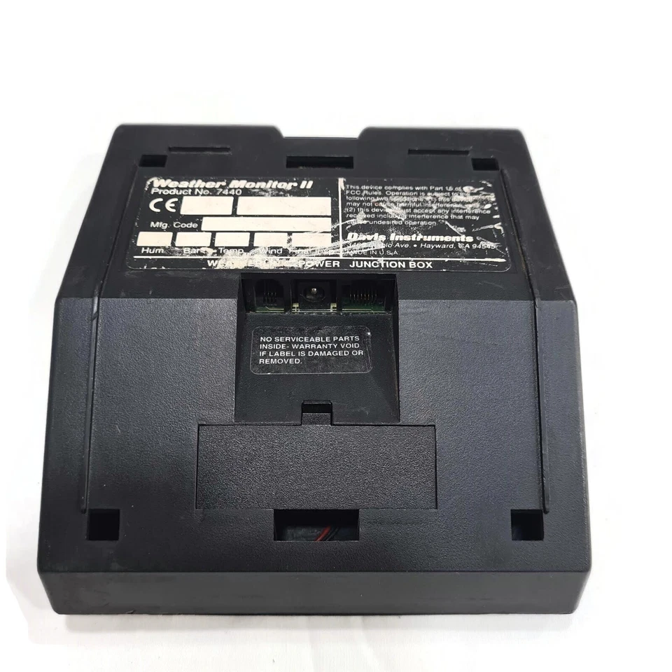 Davis Weather Monitor II Dispaly. PN: 7440. Made in USA - Image 3 of 4