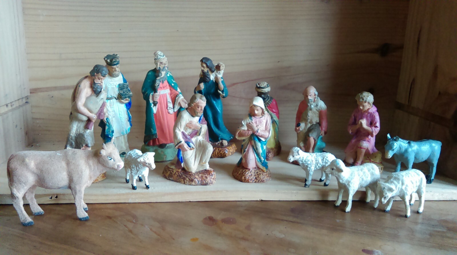 Ancien Santon Mouton – Taille 4 Ou 5 – Pour Crèche Provençale