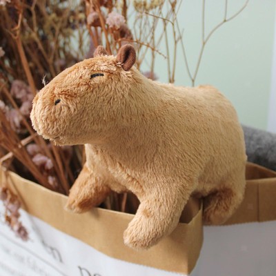 Landahl & Baumann Plüschcapybara 20 Cm - Süßes Kuscheltier Mit Keks Für Kinder Und Erwachsene