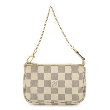 Louis Vuitton Damier Azur Mini Pochette Accessoires Pouch N58010 Auth Used