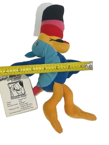 NWT VTG 1997 Kellogg’s Bean Bag Toucan Sam 9" Plush - Picture 11 of 11