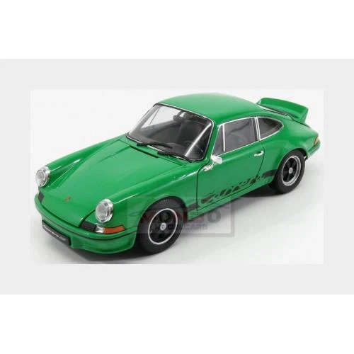 1:18 WELLY Porsche 911 Carrera Rs 2.7 Coupe 1973 Green Black WE18044GN - Immagine 2 di 2
