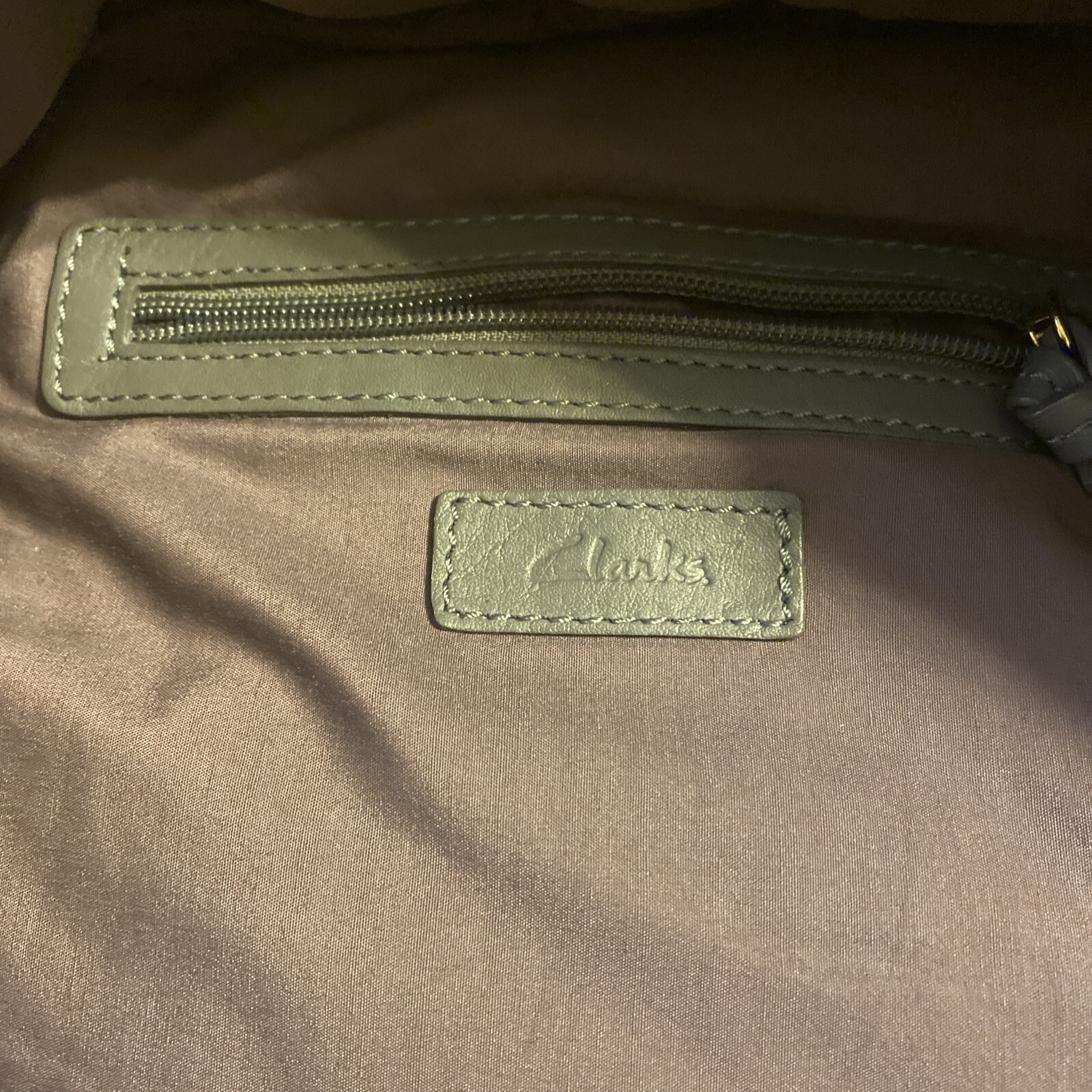 Clarks leather backpack Gray - image 6