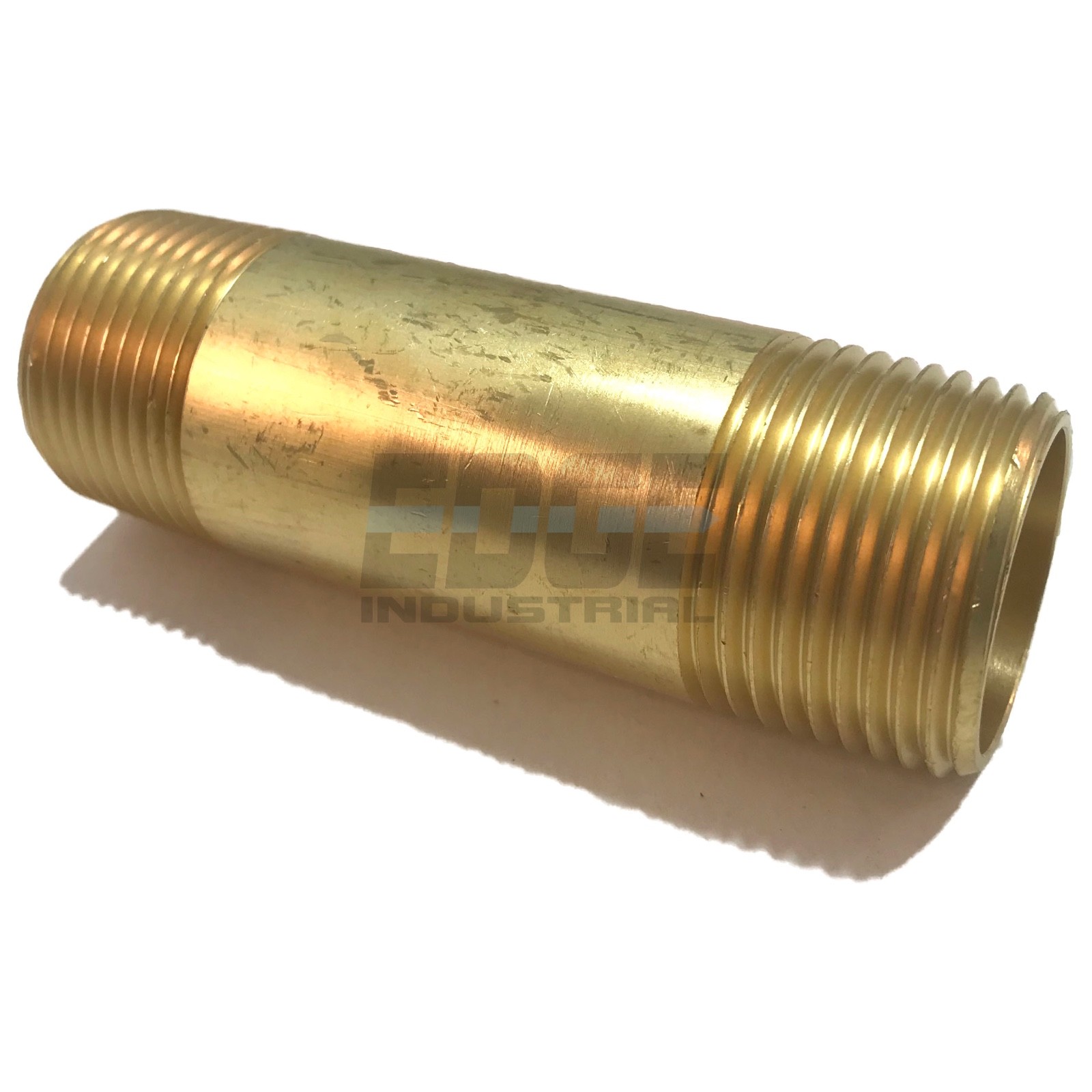 BRASS NIPPLE 3/4" X 3/4", 3" LENGTH, MALE NPT MNPT FUEL/AIR/WOG