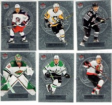 Single Card - 2021-22 UD Fleer Ultra Hockey Medallions Silver Insert - You Pick!