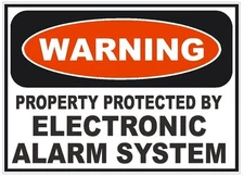 Electronic Alarm System Sticker Home Work Safety Business Sign Decal Label D242