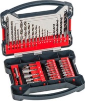 Kwb Promobox Standard Bit-Bohrer-Satz In Stabilem Kunststoffkoffer 41-Teilig