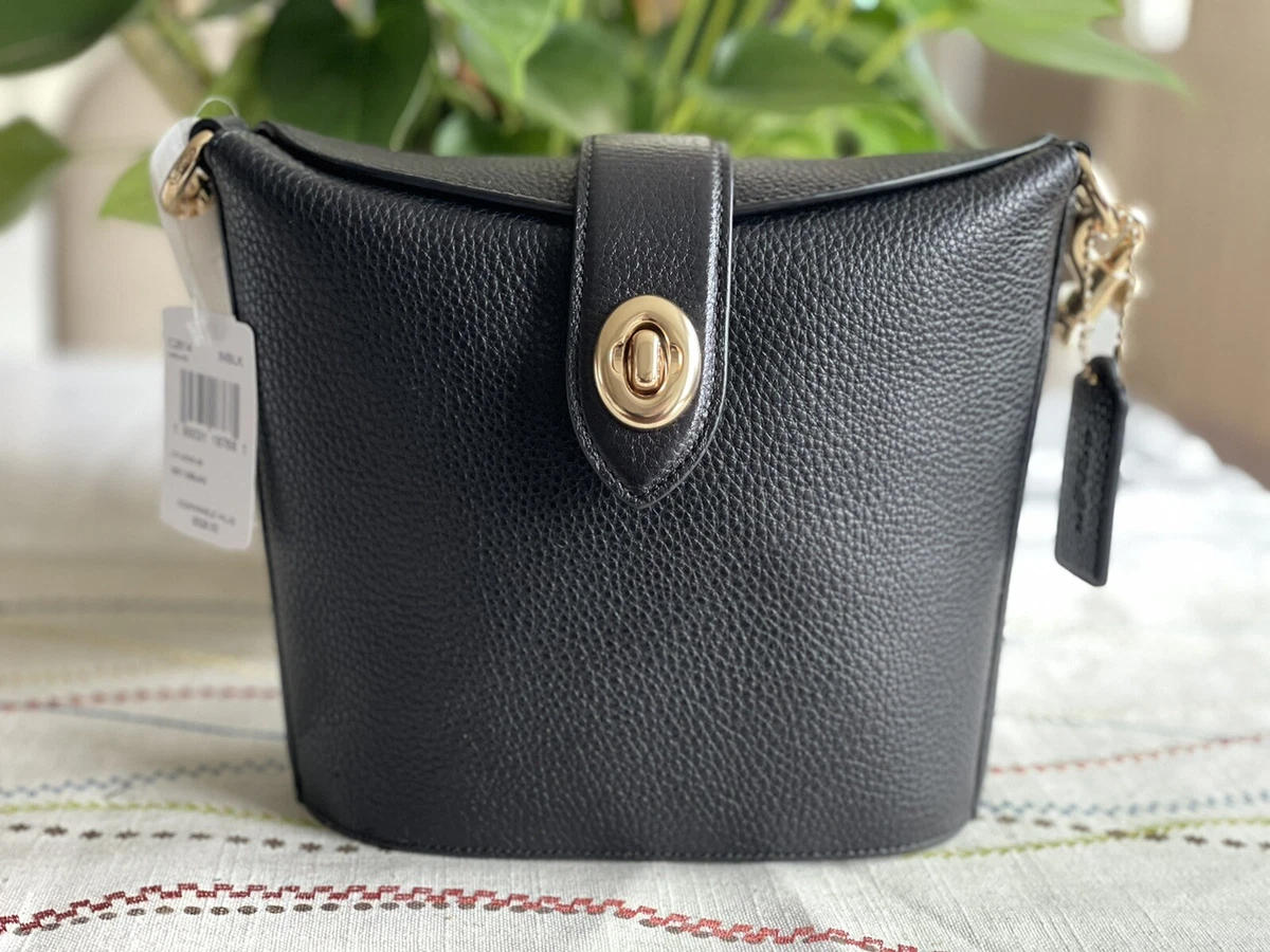 NWT Coach Addie Crossbody Bag in Black Pebble Leather C2814 | eBay