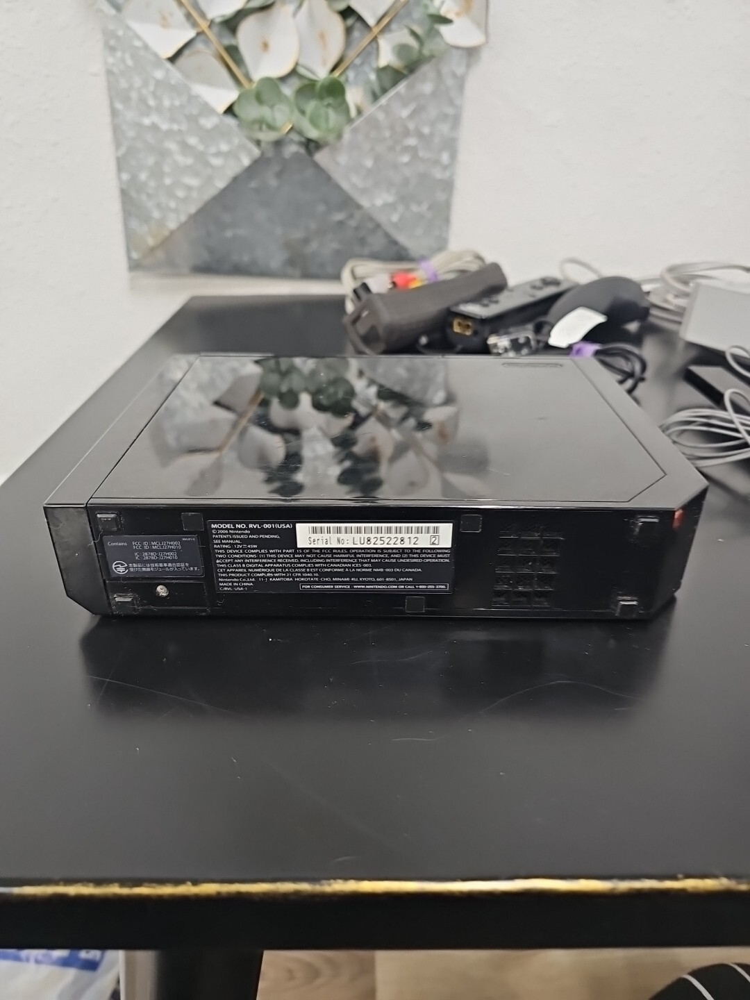 Nintendo Wii Console Black Cables 5 Games Motion Plus Controller Model