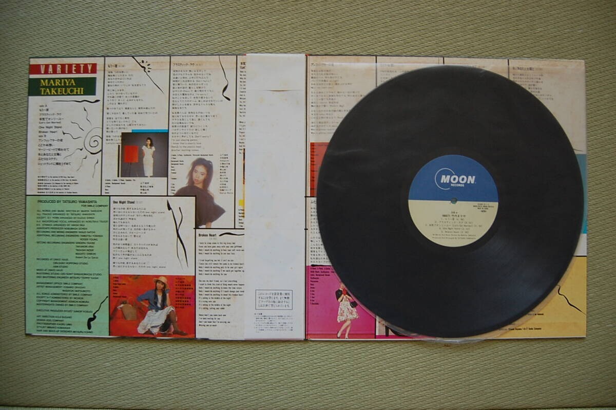 Mariya Takeuchi Variety LPレコード MARIYA TAKEUCHI VARIETY Original Plastic Love w/OBI LP Vinyl
