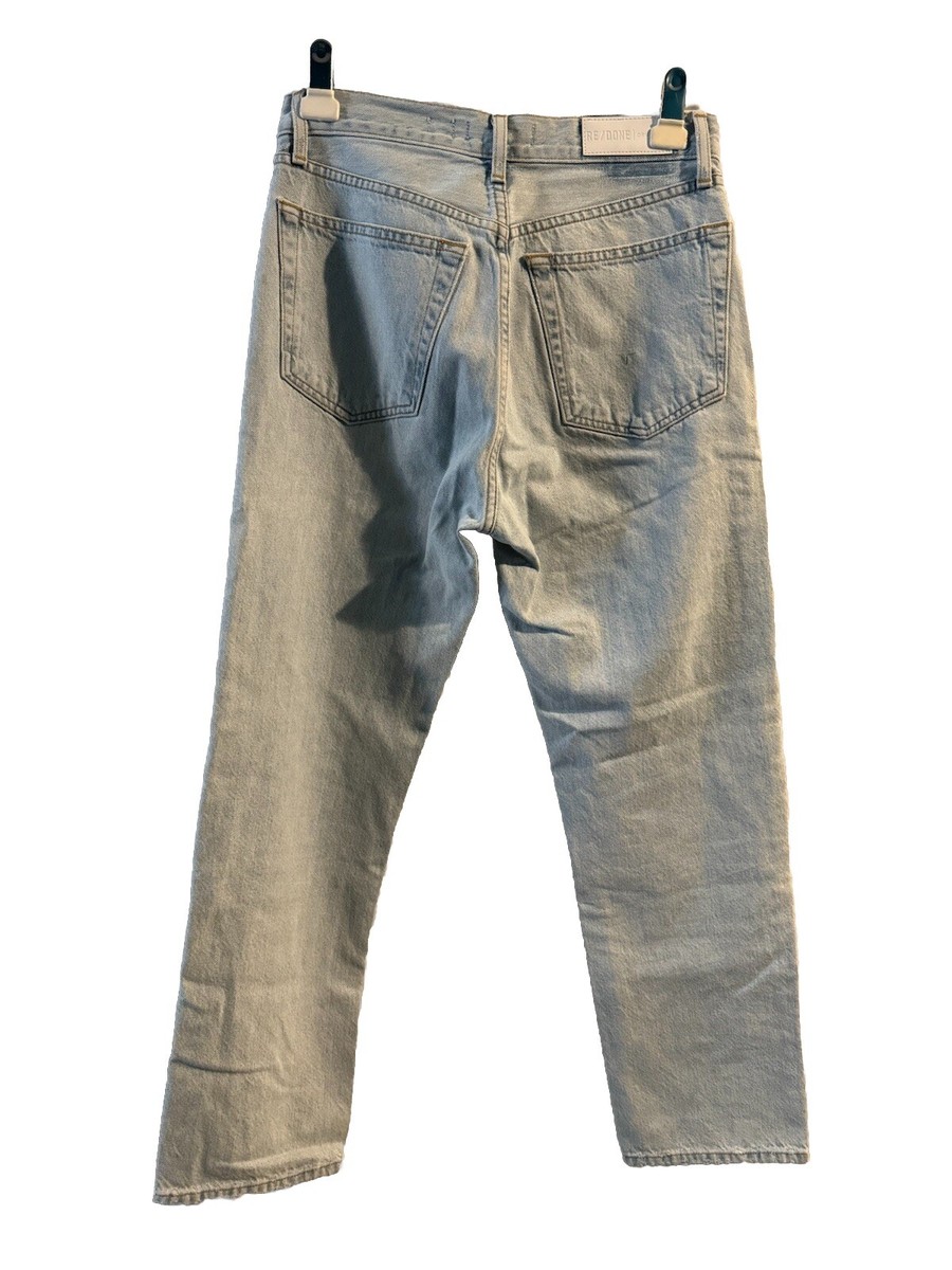 Re/Done Jeans Womens Blue Button Fly Denim Size 27 | eBay