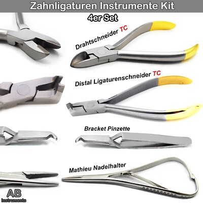 KFO pliers wire ligature cutter side cutter bracket clamping tweezers dental