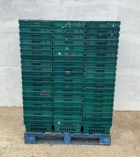150 x Bail Arm Crates / Bale Arm Supermarket Style Plastic Boxes Stacking Trays