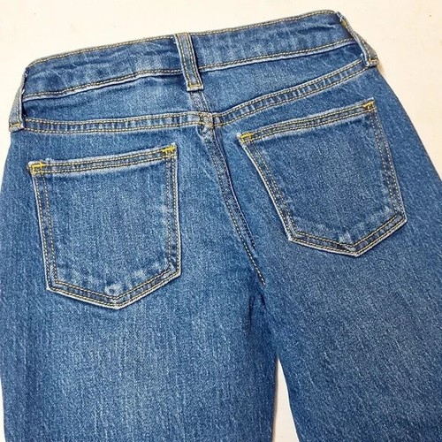 NEW! Girls High-Rise Tapered Cropped Jeans - Art Class‚ Medium Wash Blue - Picture 7 of 9