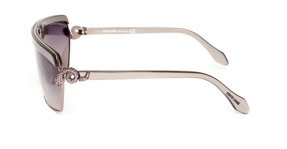 Gafas de sol para mujer Roberto Cavalli Mirihi gris plateado escudo R2012 Foto 2 de 4